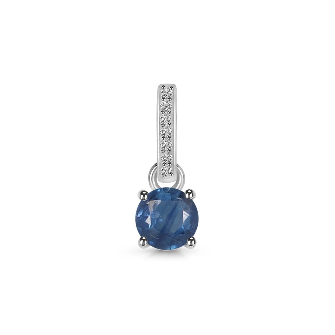 Kyanite & White Topaz Pendant-(KYN-SP-543-B.)
